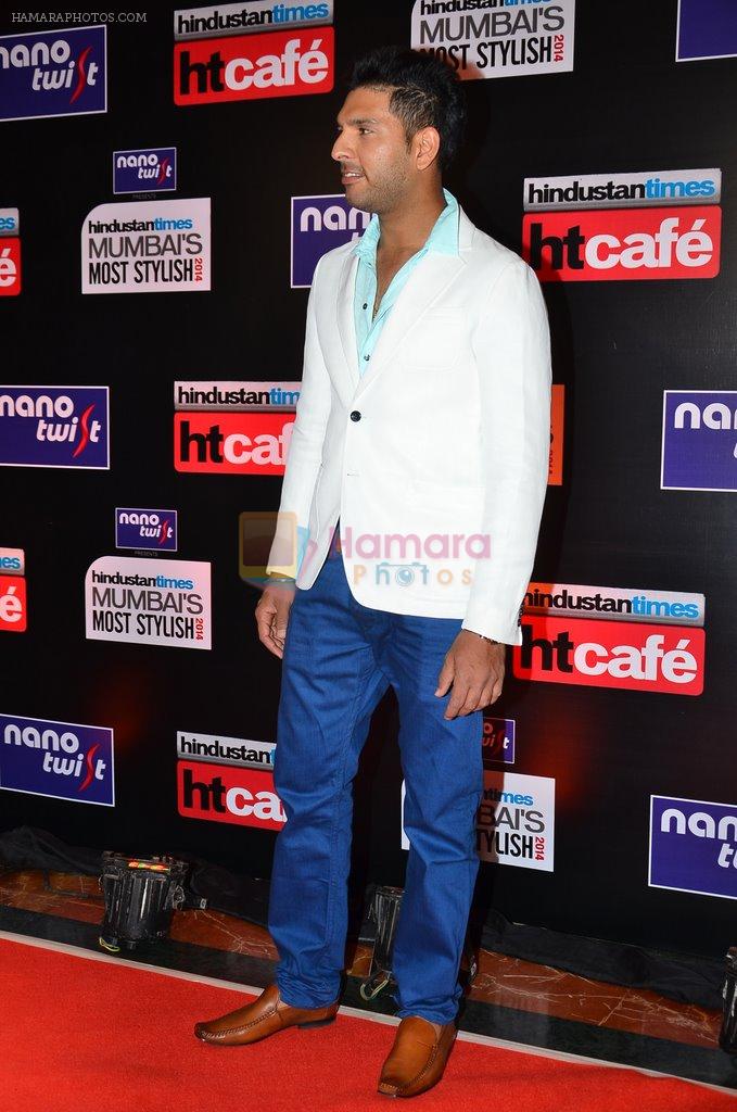 Yuvraj Singh at HT Most Stylish Awards in ITC Parel, Mumbai on 8th March 2014