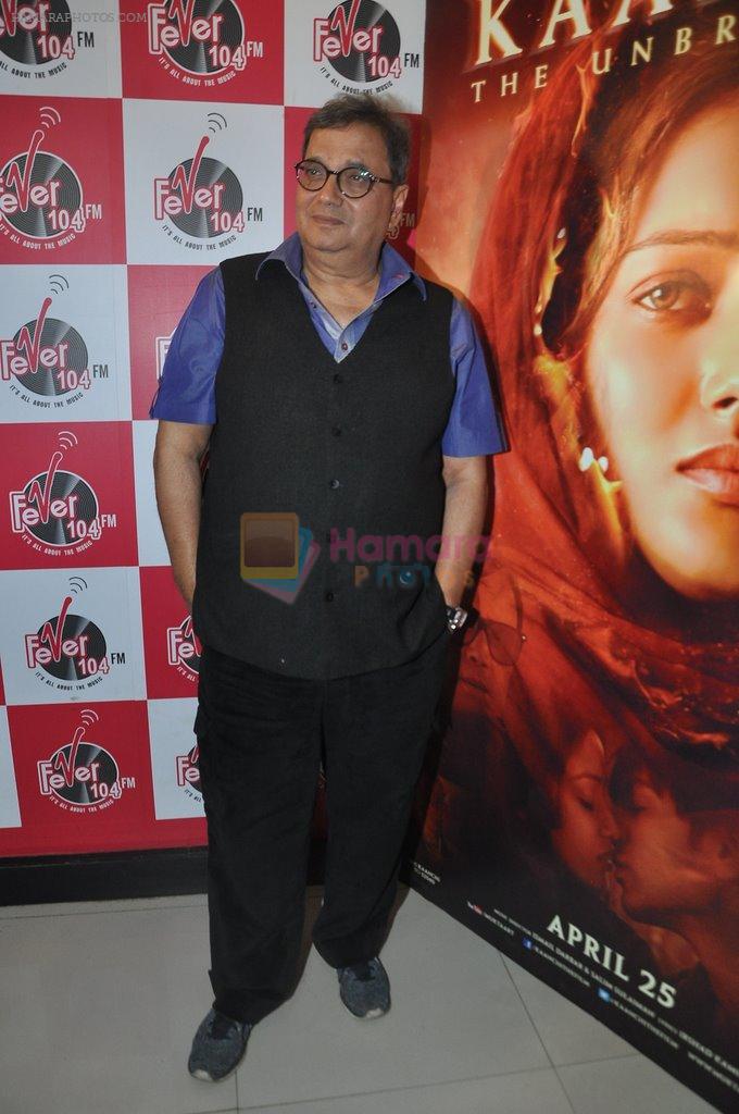 Subhash Ghai at the release of Kaanchi...'s anthem in Andheri, Mumbai on 12th March 2014