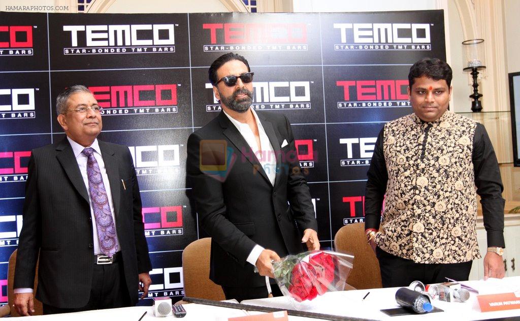 Akshay Kumar the brand ambassador for Temco TMT Bar in Kolkata on 12th March 2014