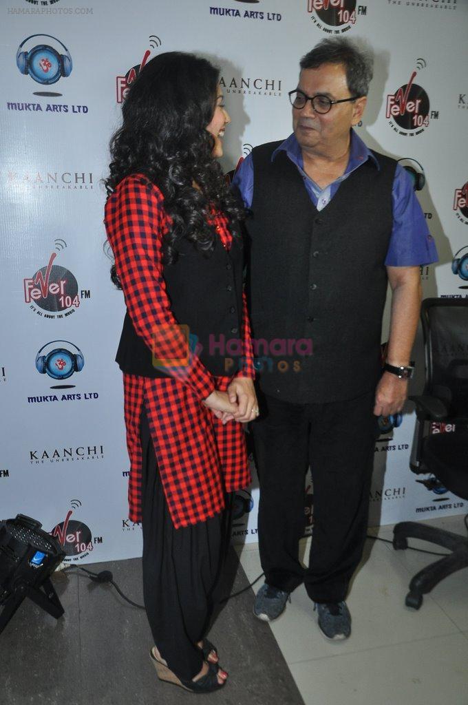 Mishti, Subhash Ghai at the release of Kaanchi...'s anthem in Andheri, Mumbai on 12th March 2014