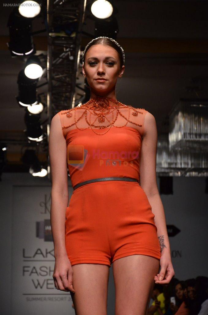 Model walk for Carleo Show at LFW 2014 Day 2 in Grand Hyatt, Mumbai on 13th March 2014