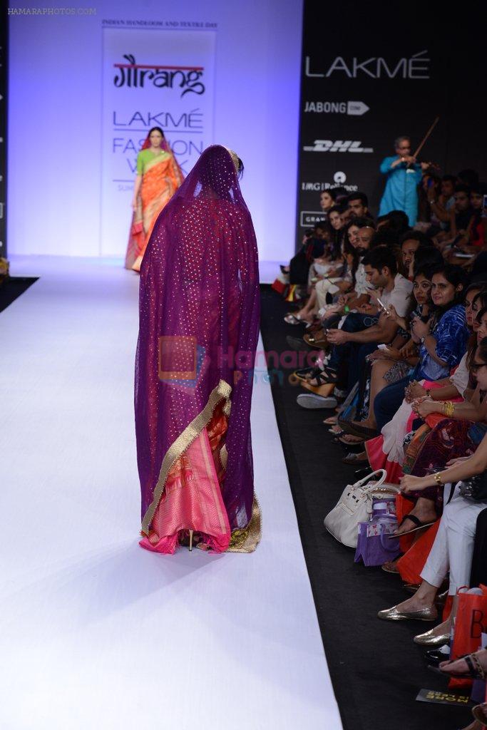 Model walk for Gaurang Show at LFW 2014 Day 3 in Grand Hyatt, Mumbai on 14th March 2014