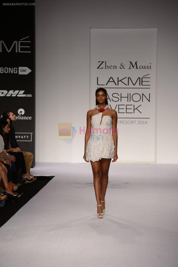 Model walk for Zhen and Mossi Show at LFW 2014 Day 4 in Grand Hyatt, Mumbai on 15th March 2014