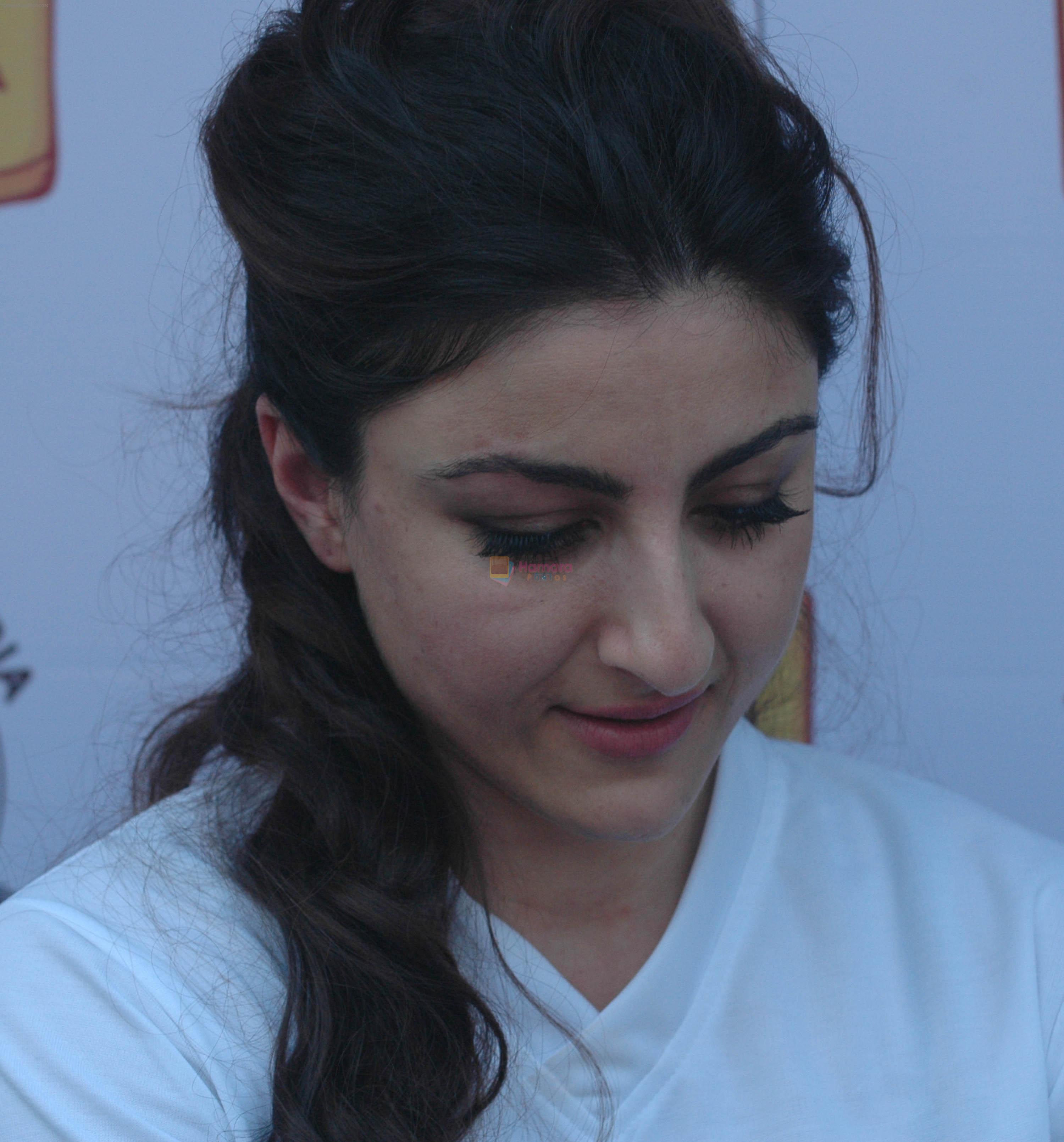 Soha Ali Khan in a charity for a School at Deganga West Bengal on 14th March 2014