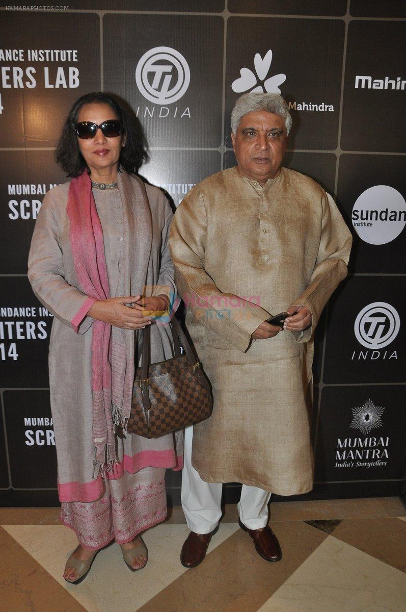 Shabana Azmi, Javed Akhtar at Mumbai Mantra-Sundance Screenwriters Brunch in Mumbai on 17th March 2014