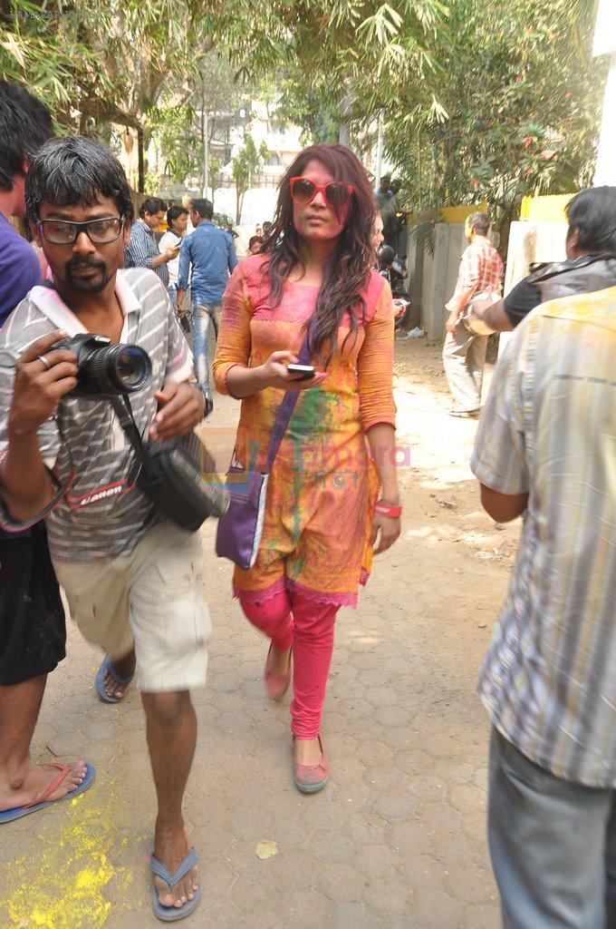 Richa Chadda at Bappi Lahiri Holi Celebrations in Mumbai on 17th March 2014