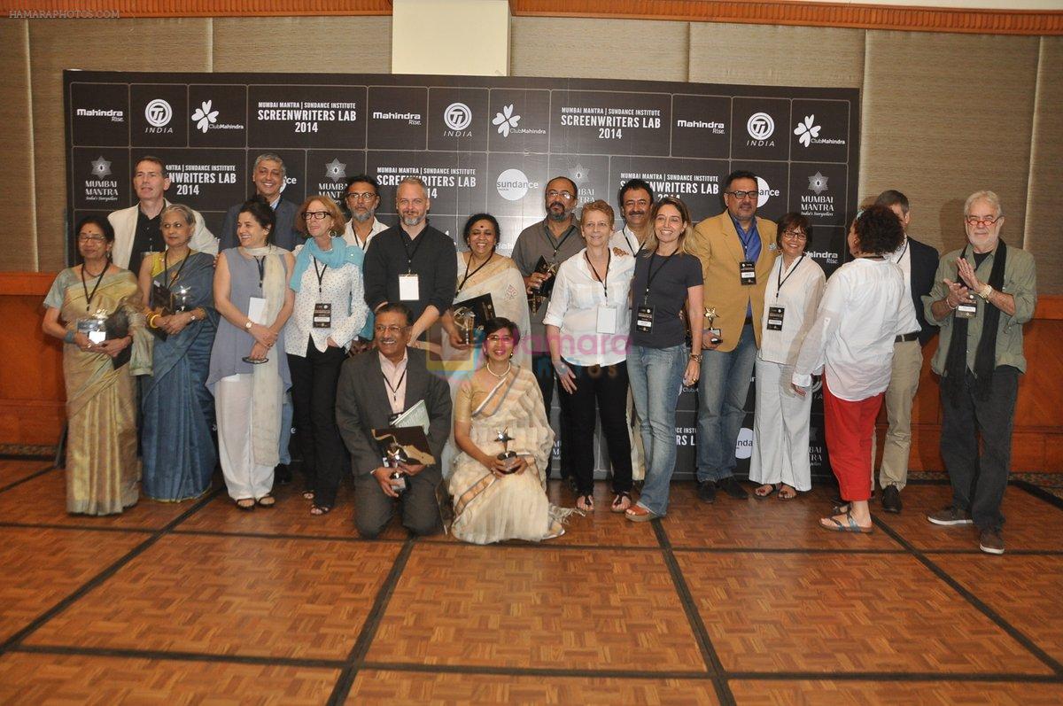 Rakesh Mehra, Rajkumar Hirani, Boman Irani at Mumbai Mantra-Sundance Screenwriters Brunch in Mumbai on 17th March 2014