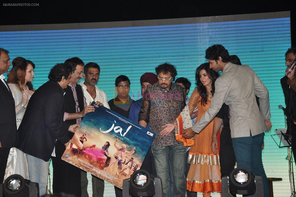 Kirti Kulhari, Purab Kohli, Saidah Jules, Girish Mallik, Sonu Niigaam, Bickram, Sunil, Rajkumar hirani at the Music launch of film Jal in Mumbai on 19th March 2014