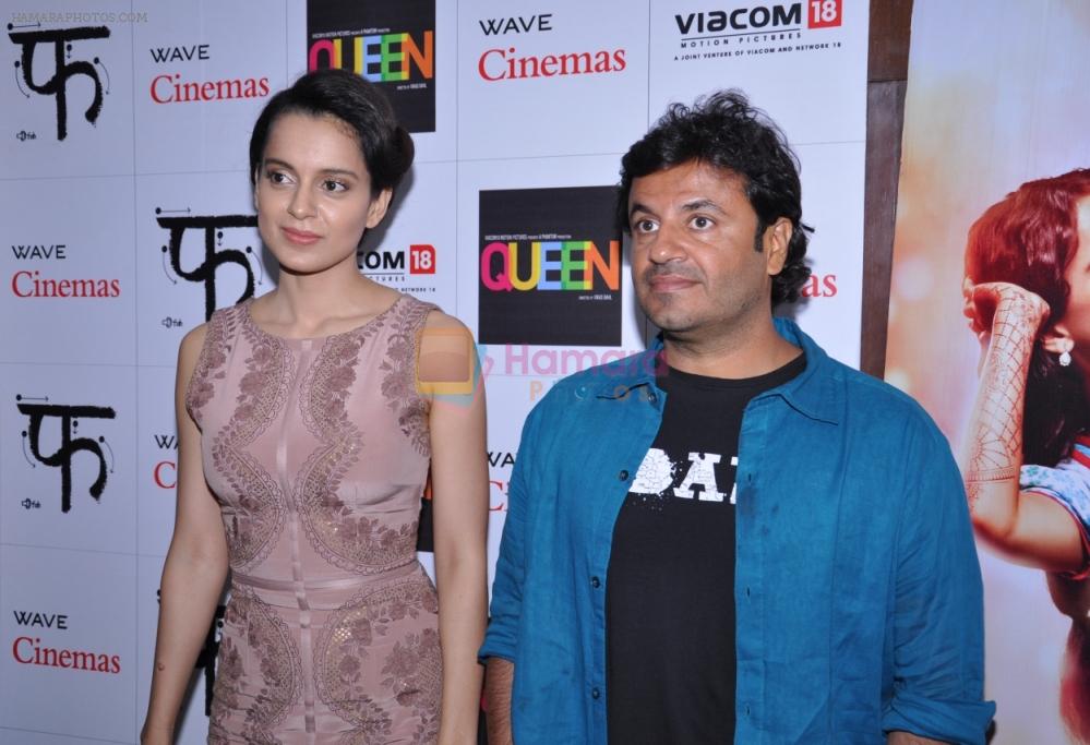 Kangana Ranaut, Vikas Bahl promote Queen in Wave Cinemas in Mumbai on 19th March 2014