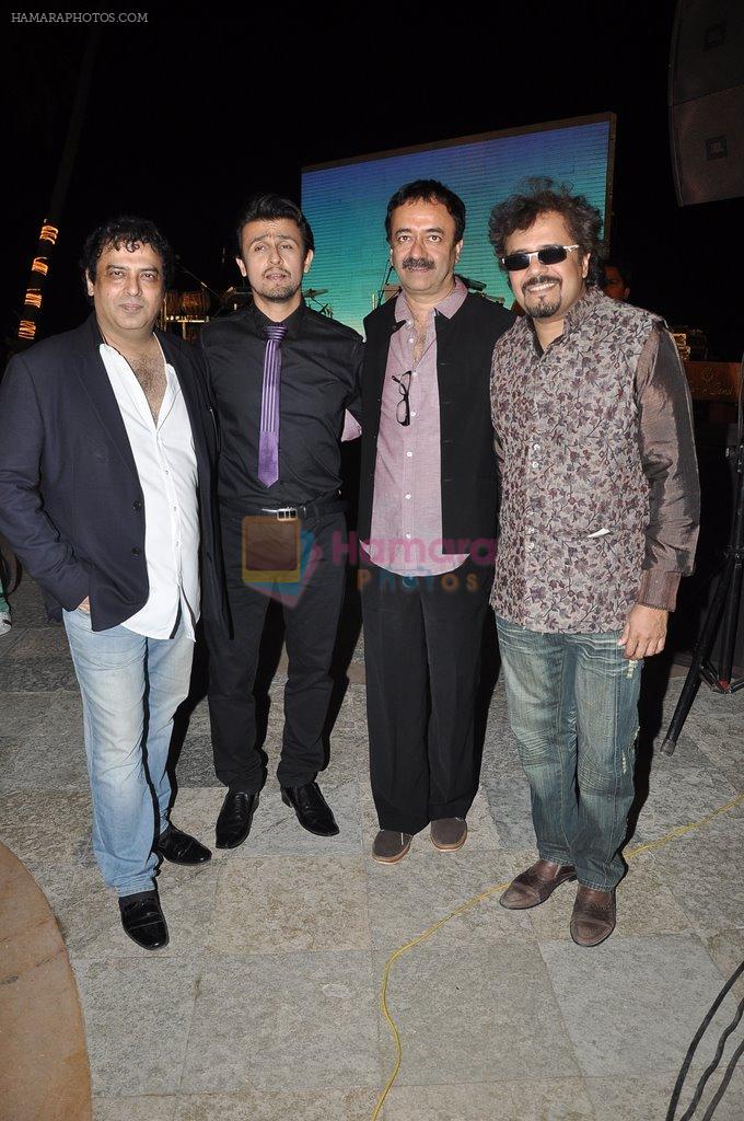 Girish Mallik, Sonu Niigaam, Bickram Ghosh, Rajkumar Hirani at the Music launch of film Jal in Mumbai on 19th March 2014