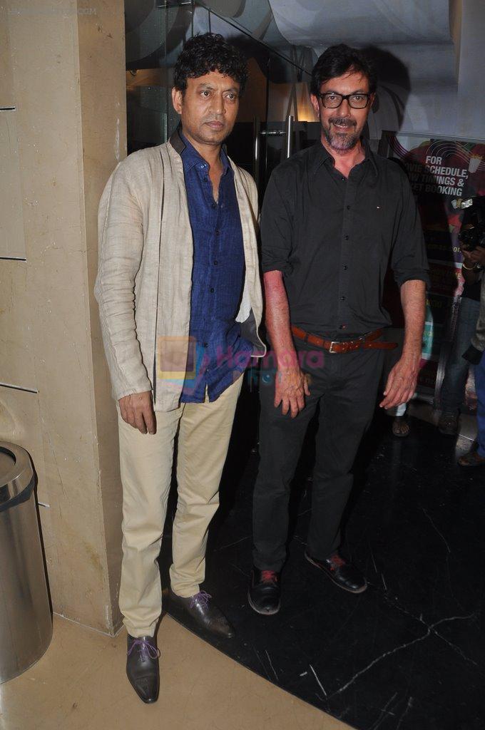 Irrfan Khan, Rajat Kapoor at Aankhon Dekhi premiere in PVR, Mumbai on 20th March 2014