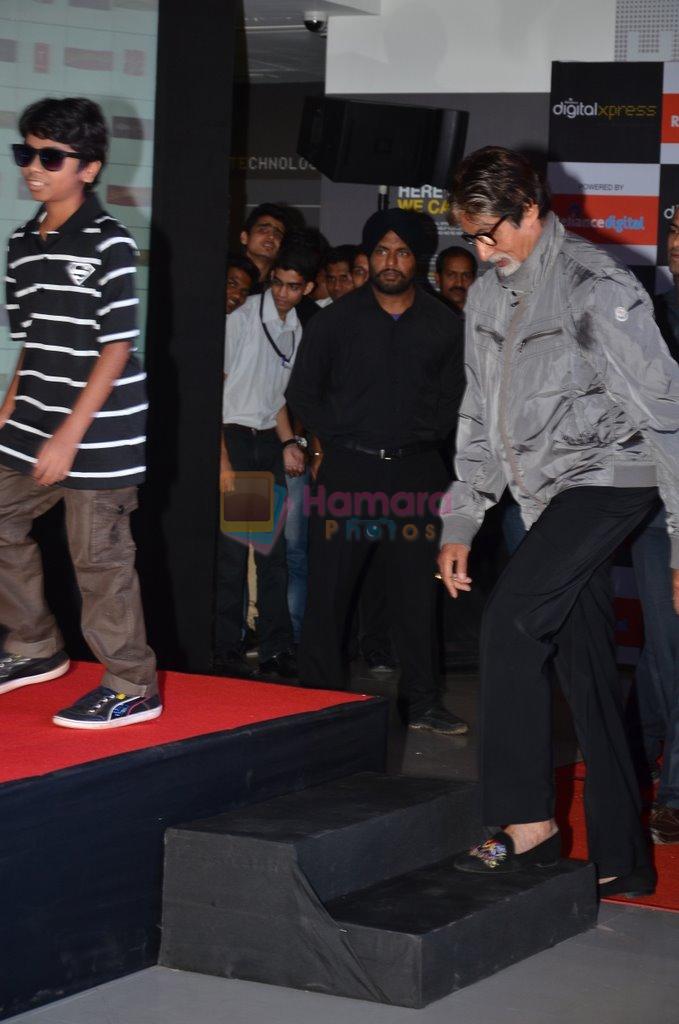 Amitabh Bachchan, Parth Bhalerao at Bhootnath Returns promotions in Prabhadevi, Mumbai on 22nd March 2014