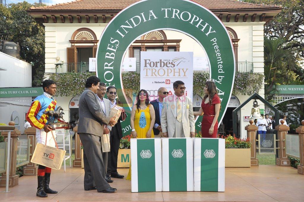 Queenie Dhody at Forbes race in RWITC, Mumbai on 23rd March 2014