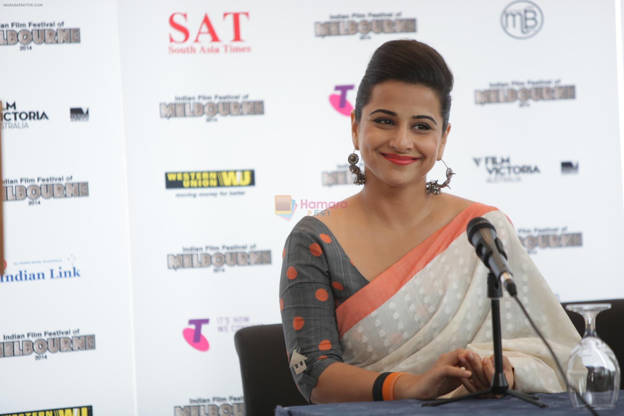 Vidya Balan at The program for the 2014 edition of the Indian Film Festival of Melbourne (IFFM) was launched in Melbourne on 28th March 2014
