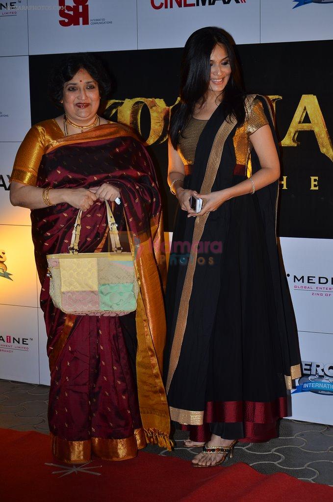 at the Premiere of the film Kochadaiiyaan in Mumbai on 30th March 2014