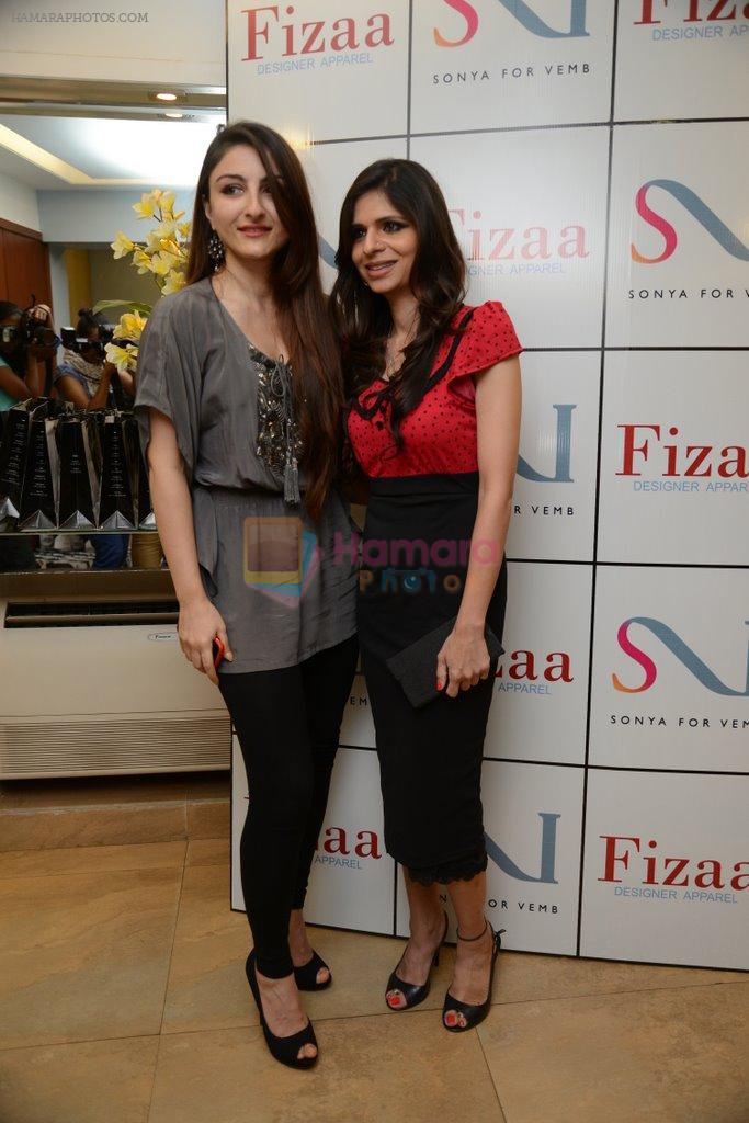 Soha ALi Khan at designer Sonya Vajifdar's launch at FIZAA in Mumbai on 2nd April 2014