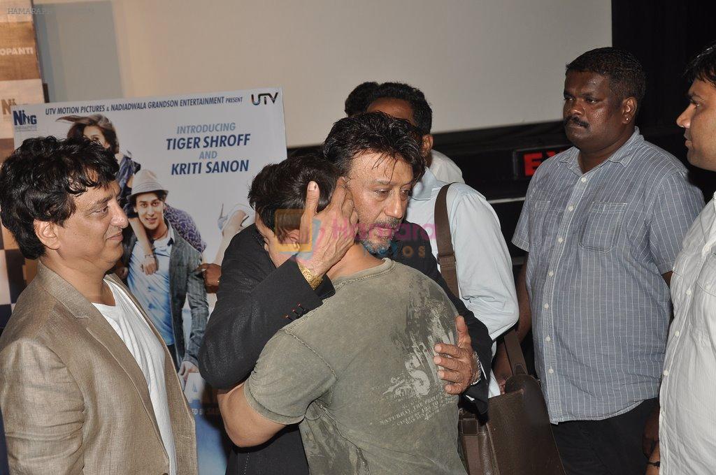 Aamir Khan, Jackie Shroff, Sajid Nadiadwala at Heropanti launch in Mumbai on 4th April 2014