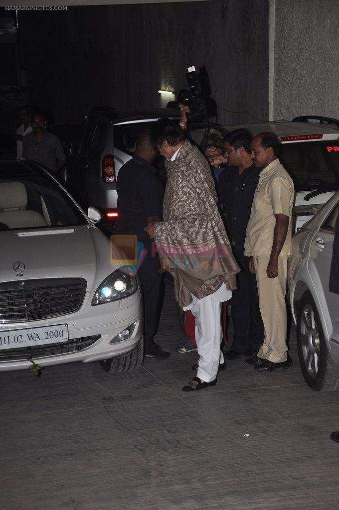 Amitabh Bachchan at Bhoothnath Returns screening in Cinemax, Mumbai on 5th April 2014
