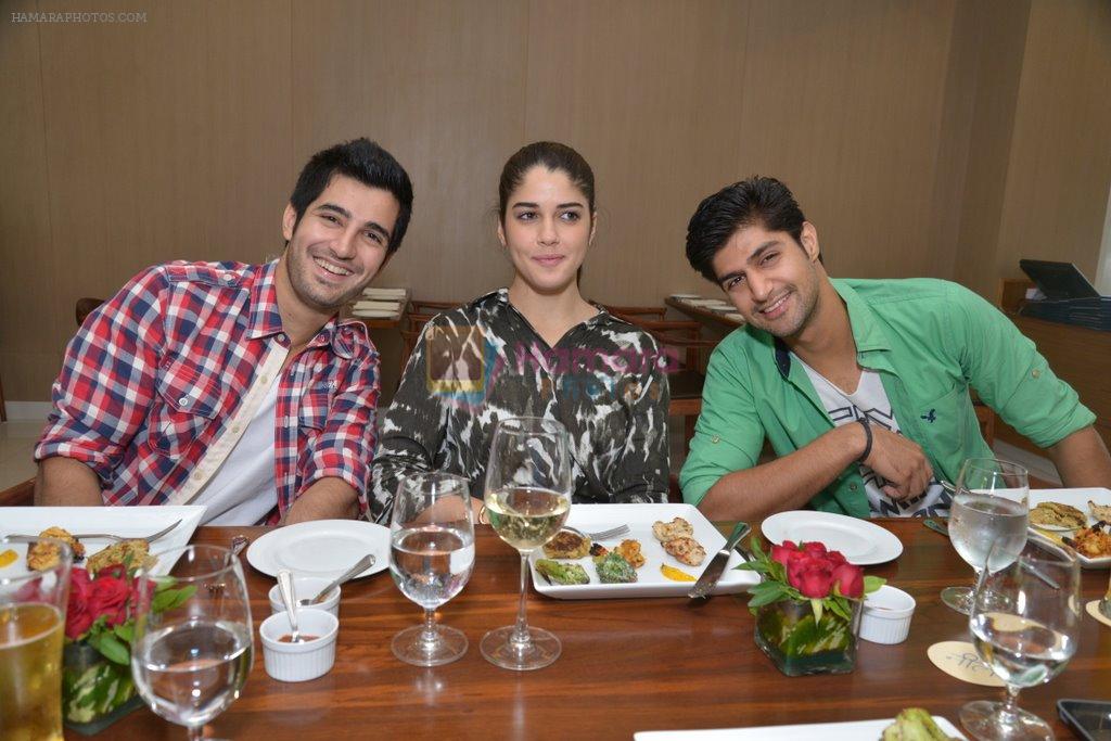 Izabelle Liete, Tanuj Virwani, Aditya Seal lunch at Neel, Andheri on 8th April 2014