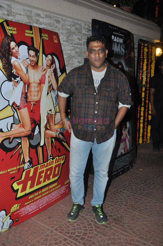 Anurag Basu at Main Tera Hero sucess party hosted by Ekta Kapoor in Juhu, Mumbai on 9th April 2014