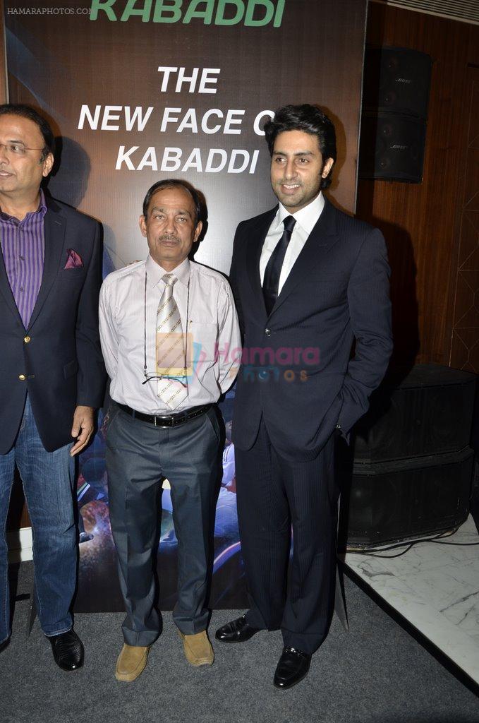 Abhishek Bachchan at Pro Kabaddi press meet in J W Marriott, Mumbai on 10th April 2014