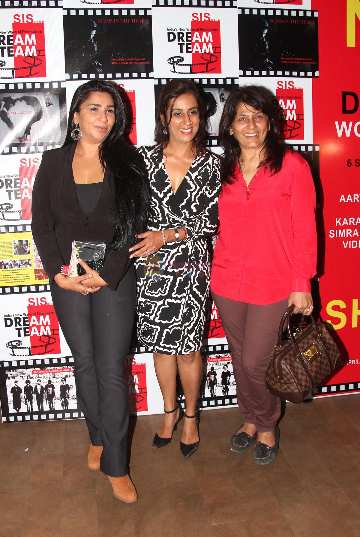 Proud mothers Sherley Singh, Deeya Singh and Archana Puran Singh at the premiere of films made by their kids