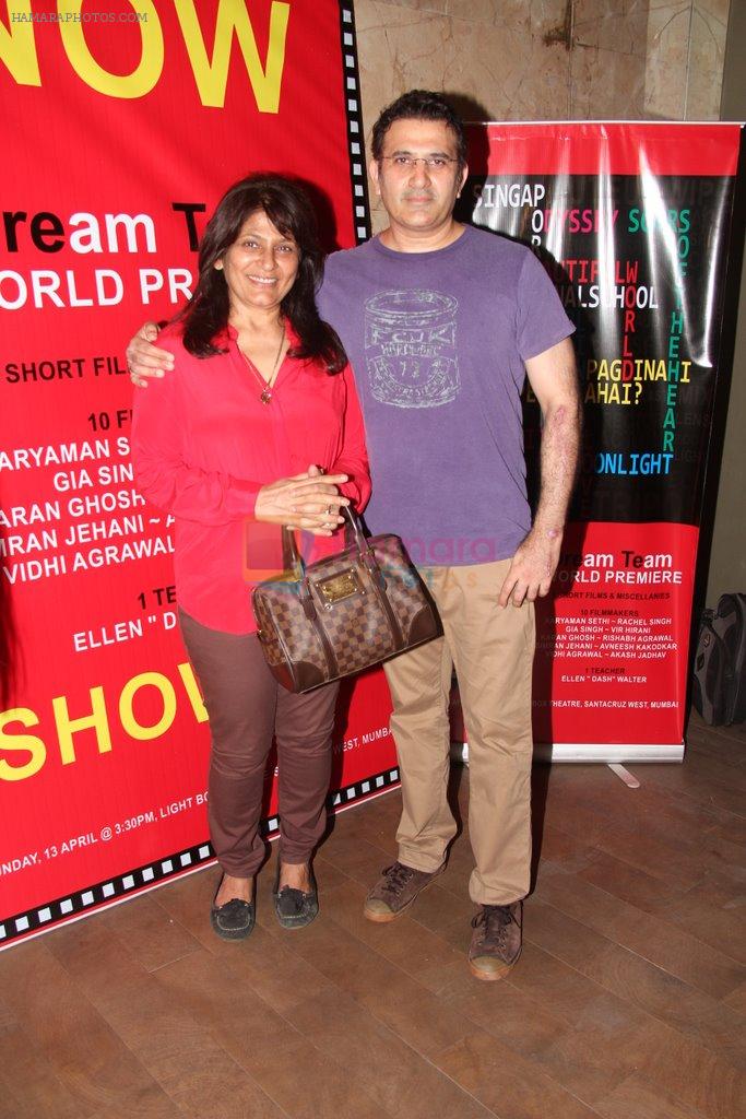 Archana Puran Singh, Parmeet Sethi at the premiere of films by starkids in Lightbox Theatre, Mumbai on 13th April 2014