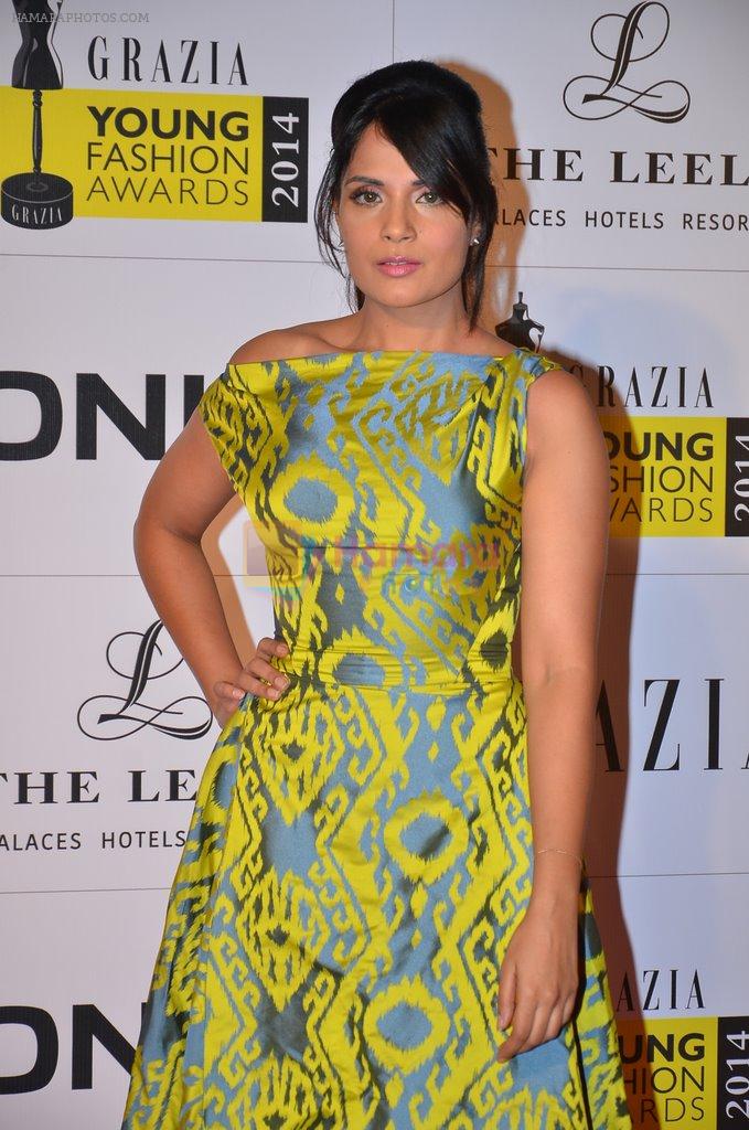 Richa Chadda at Grazia Young awards red carpet in Mumbai on 13th April 2014