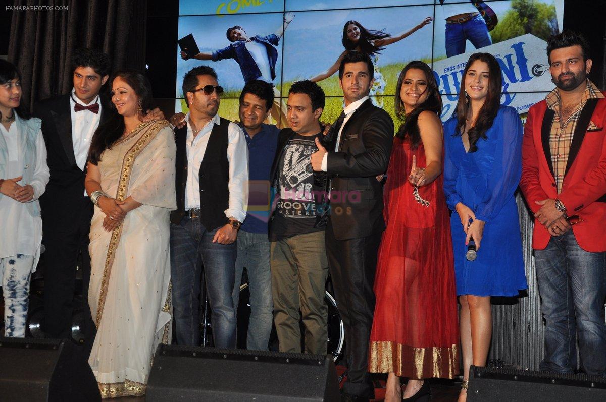 Tanuj Virwani Mika,Ram Sampath Aditya Seal,Sona Mohapatra, Izabelle Leite, Rati at the Audio release of Purani Jeans in HRC, Andheri, Mumbai on 16th April 2014
