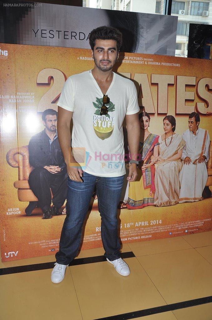 Arjun Kapoor at 2 states promotions in Mumbai on 20th April 2014