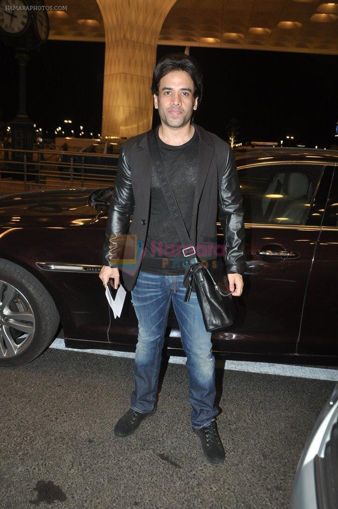 Tusshar Kapoor at  IIFA Day 2 departures in Mumbai Airport on 22nd April 2014