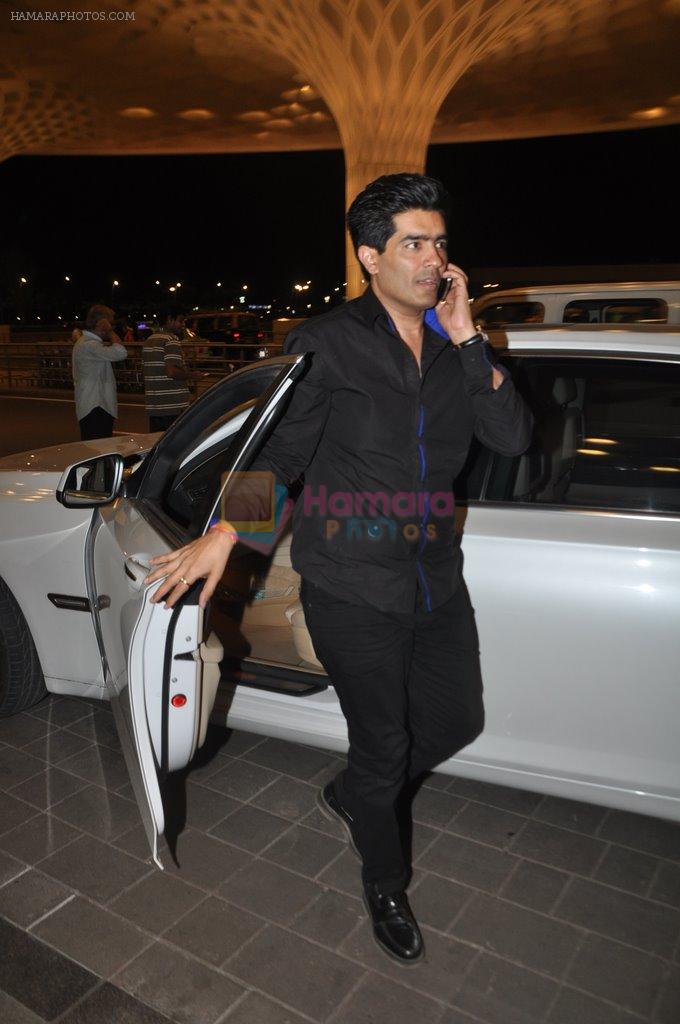 Manish Malhotra at  IIFA Day 2 departures in Mumbai Airport on 22nd April 2014
