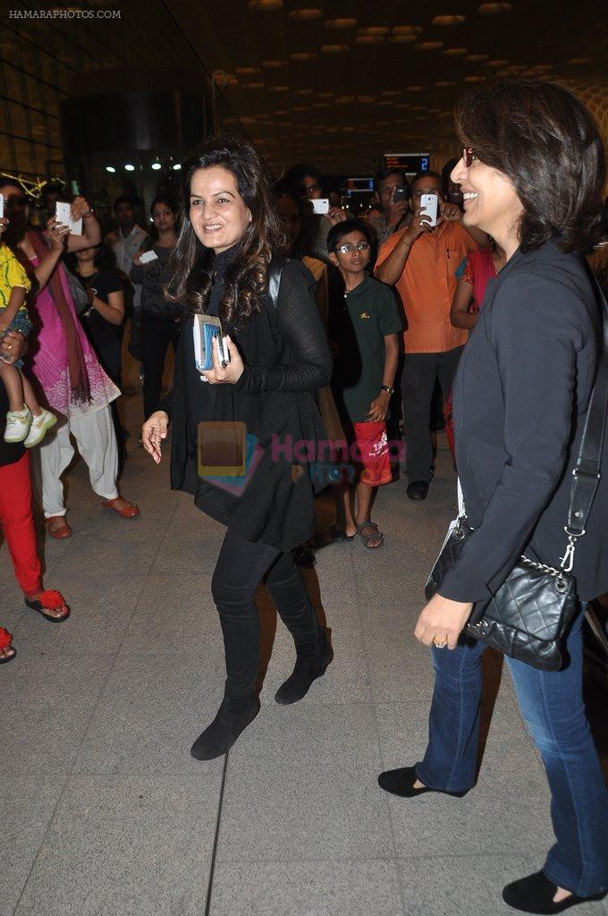 at IIFA Day 4 departures in Mumbai Airport on 24th April 2014