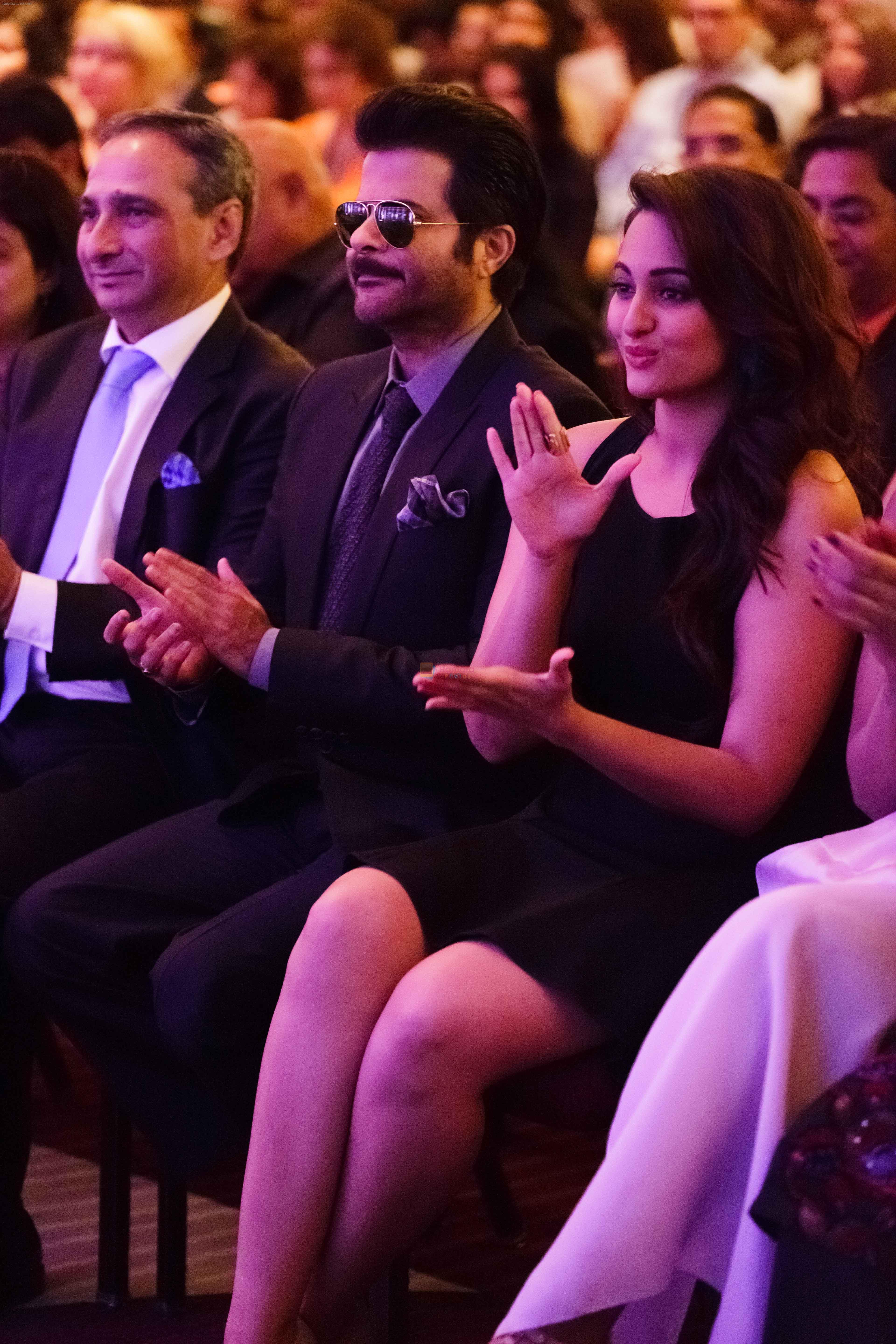 Anil Kapoor, Sonakshi Sinha at IIFA Weekend Opening Press Conference in Hilton Downtown Hotel on 24th April 2014