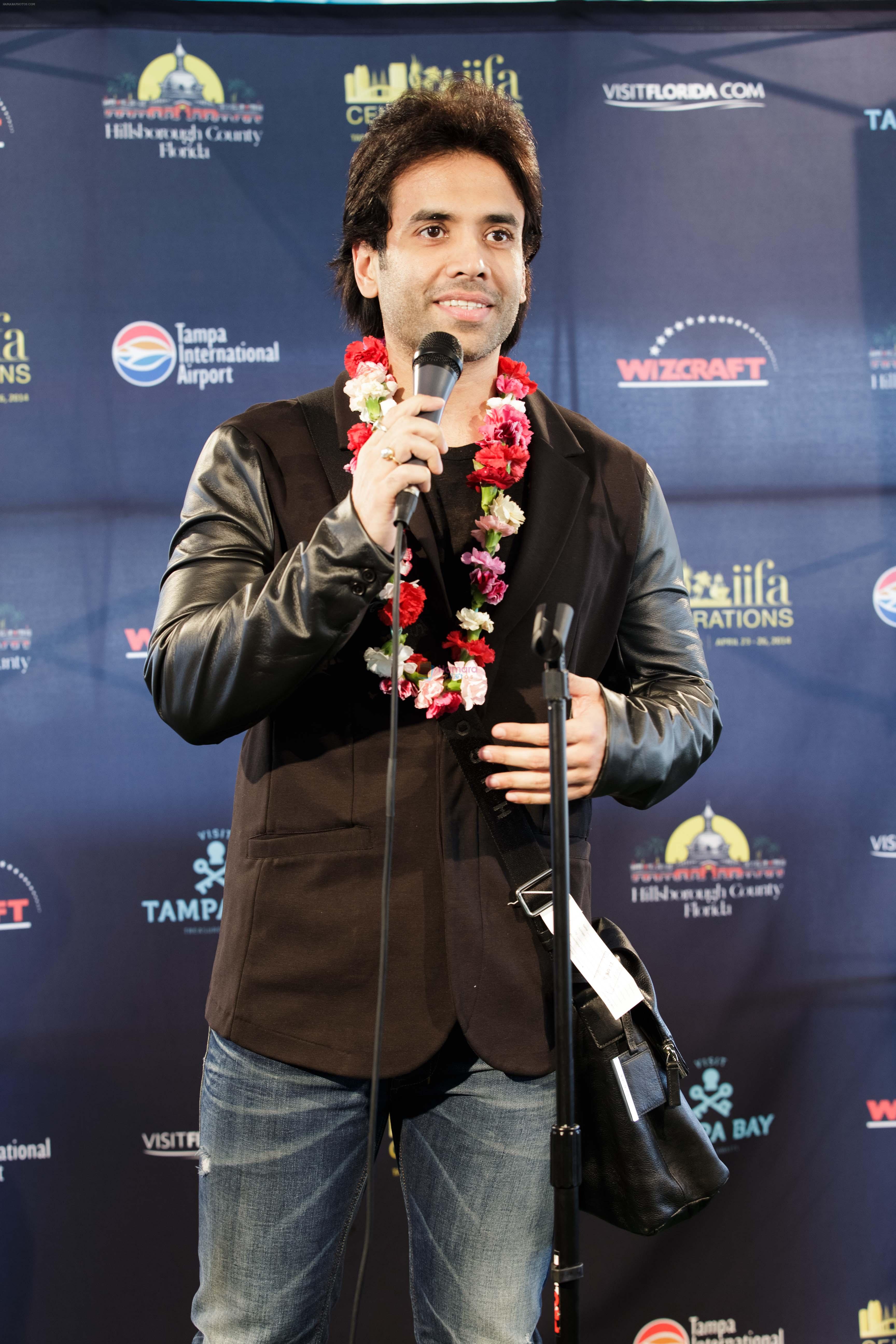 Tusshar Kapoor arrives at Tampa International Airpot on 24th April 2014 for IIFA