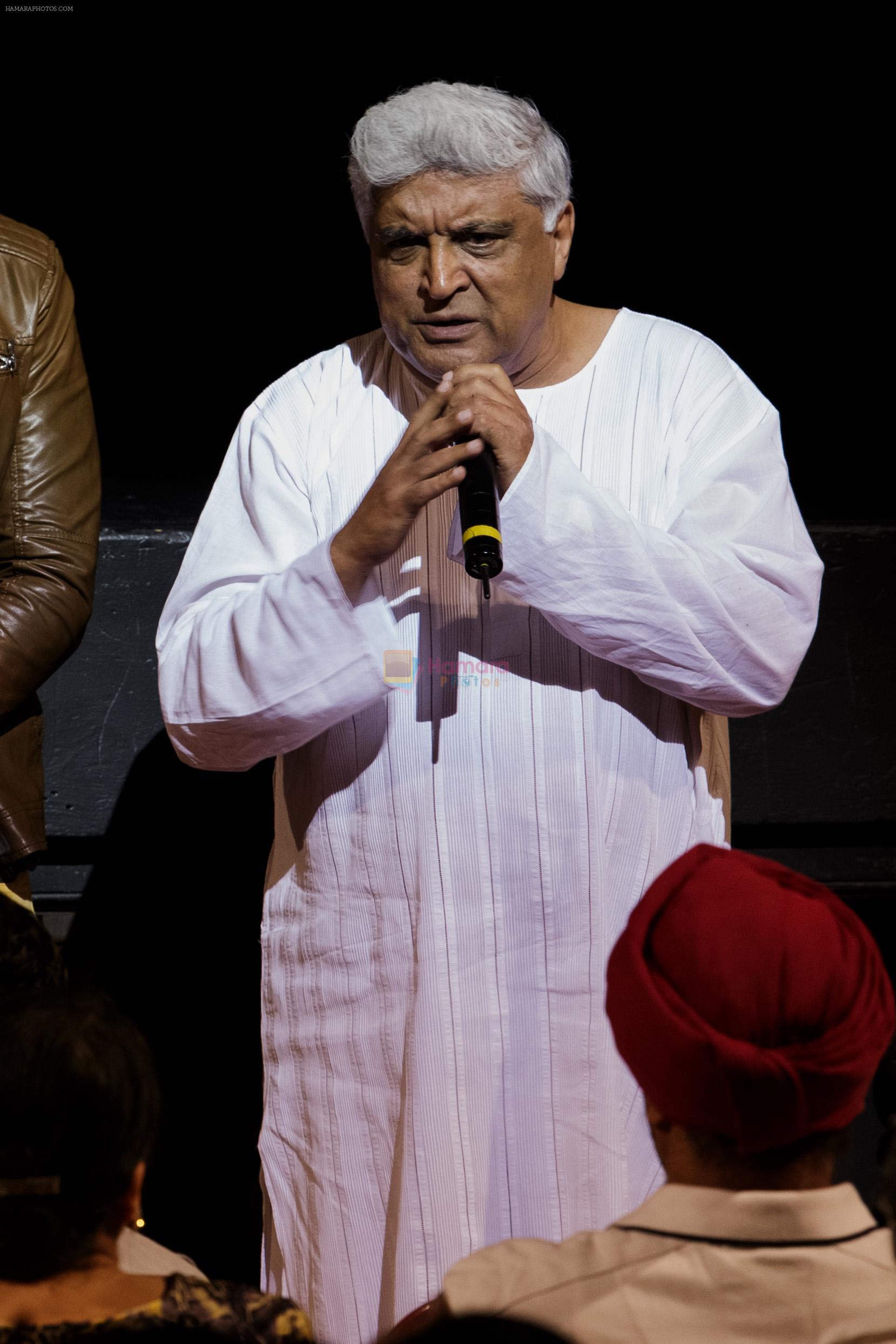 Javed Akhtar at IIFA Premier and Workshop by Anupam Kher in Tampa Theater on 24th April 2014