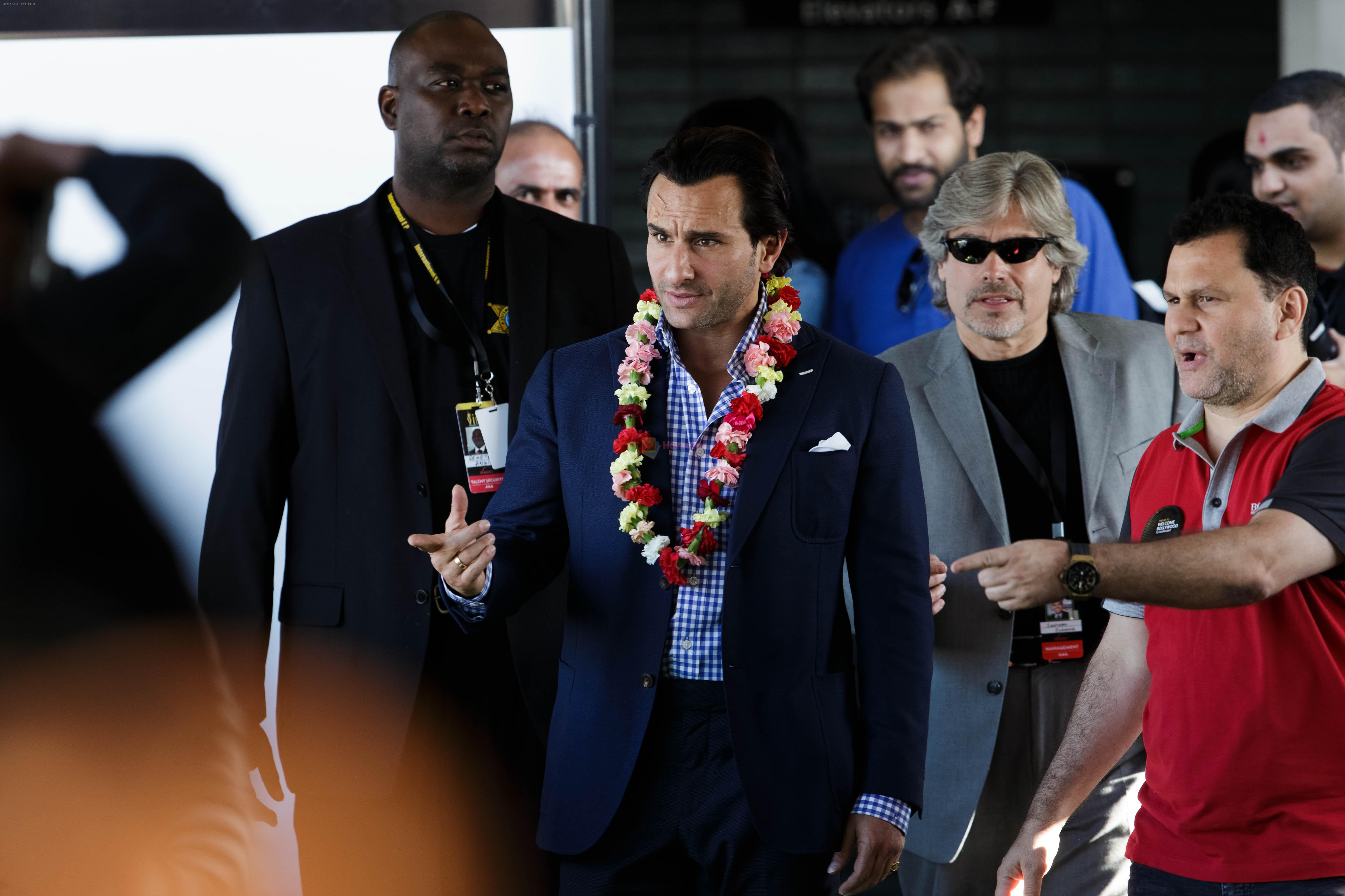 Saif Ali Khan arrives at Tampa International Airpot on 23rd April 2014 for IIFA