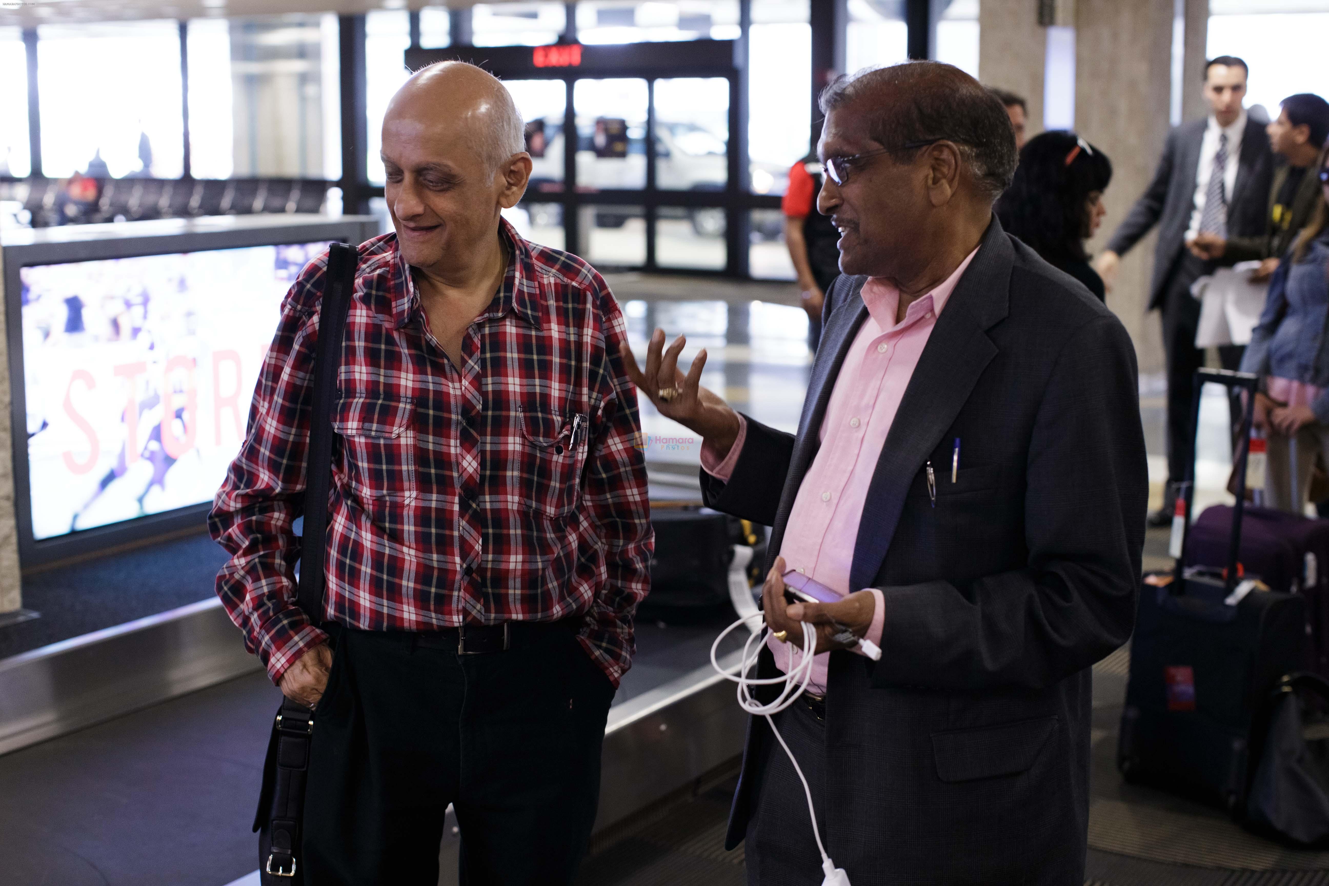 Mukesh Bhatt arrives at Tampa International Airpot on 23rd April 2014 for IIFA