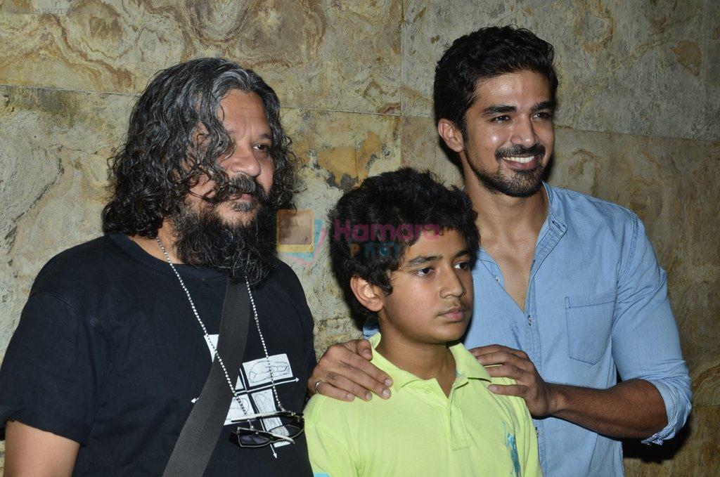 Amole Gupte, Saqib Saleem, Partho Gupte at the Special Screening of Hawaa Hawaai in Lightbox, Mumbai on 29th April 2014