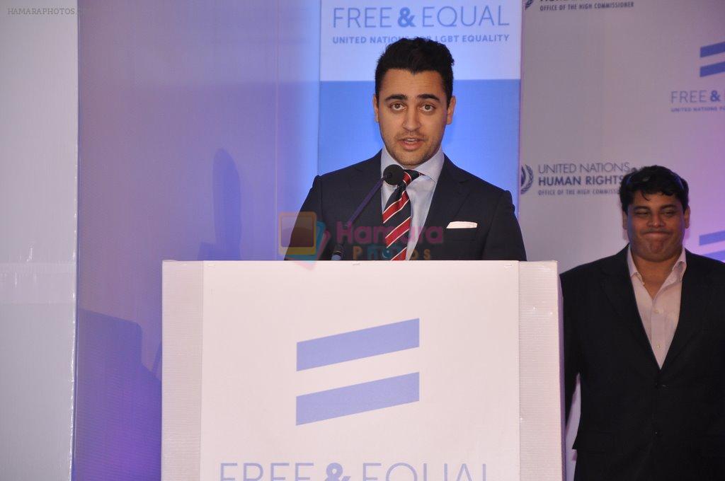 Imran Khan at United Nations (UN) Free and Equal Campaign launches her song on LGBT in Mumbai on 30th April 2014