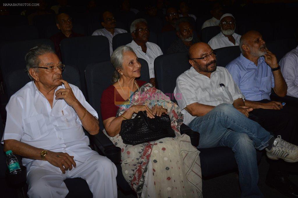 Waheeda Rehman, Govind Nihalani at Whistling Woods Event in Filmcity, Mumbai on 10th May 2014
