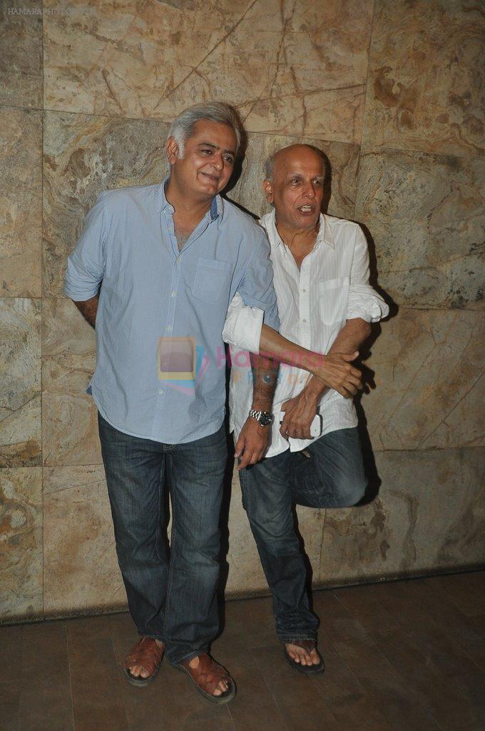 Mahesh Bhatt, Hansal Mehta at CityLights film Screening in Lightbox, Mumbai on 18th May 2014