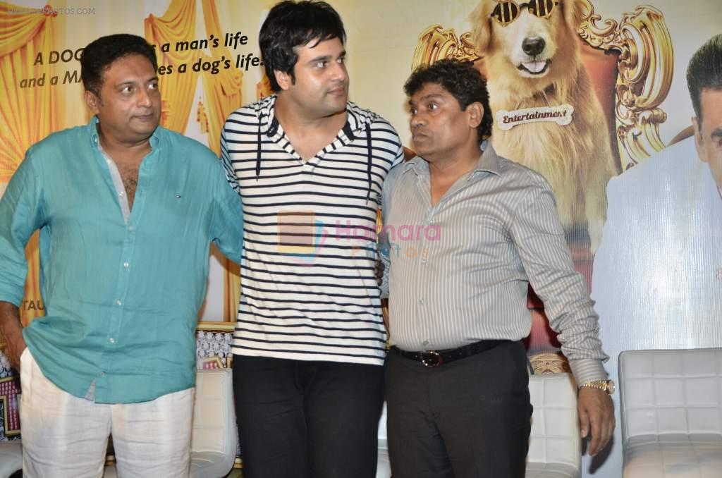 Prakash Raj, Krushna Abhishek, Johnny Lever at Akshay Kumar's film It's Entertainment trailor Launch in Mumbai on 19th May 2014