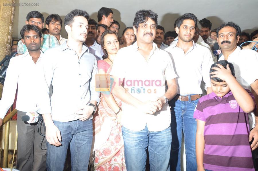 Akkineni Nagarjuna Family at sai baba Temple on 22nd May 2014