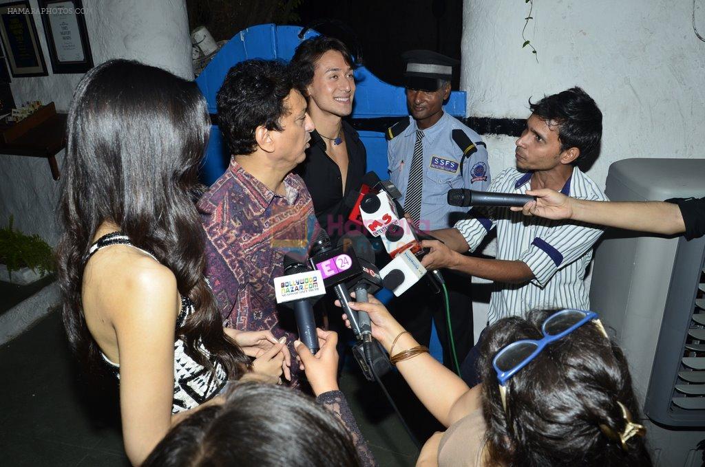 Sajid Nadiadwala, Tiger Shroff, Kriti Sanon at Heropanti success bash in Plive, Mumbai on 25th May 2014