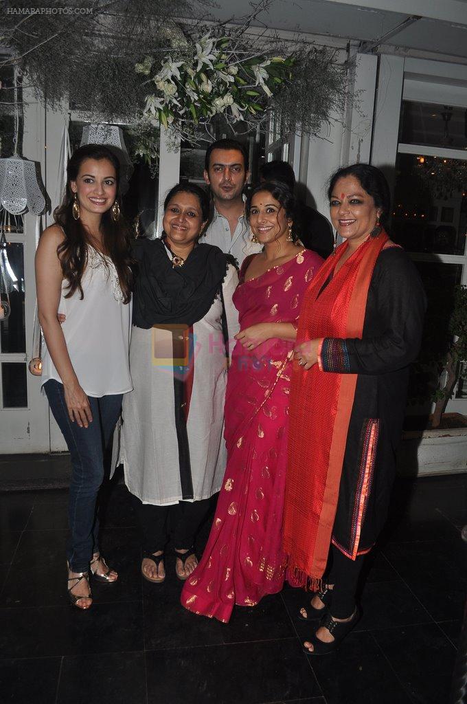 Dia Mirza, Vidya Balan, Tanvi Azmi, Supriya Pathak, Sahil Sangha at Shahid Kapoor's bash for dad Pankaj Kapur in Villa 69, Mumbai on 28th May 2014