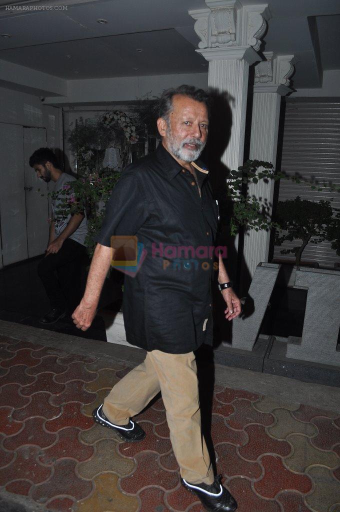 Pankaj Kapoor at Shahid Kapoor's bash for dad Pankaj Kapur in Villa 69, Mumbai on 28th May 2014