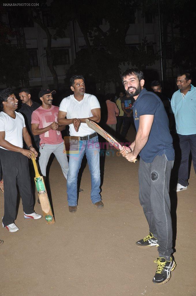 Jay Bhanushali at celebrity cricket match in Juhu, Mumbai on 6th June 2014