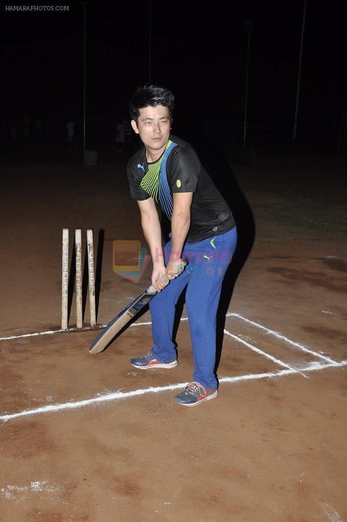 Meiyang Chang at celebrity cricket match in Juhu, Mumbai on 6th June 2014