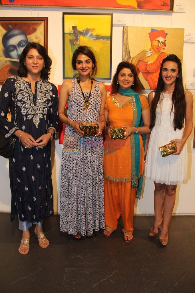 Tara Sharma, varsha usgaonkar, Priya Dutt, Madhoo Shah at CPAA art show in Colaba, Mumbai on 7th June 2014